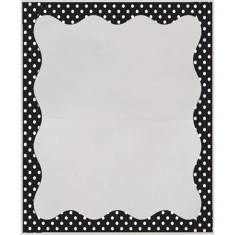 B-W DOTS BORDER 3 1-2 X 5 CLEAR