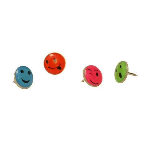 FANCY PUSH PINS SMILEY FACE