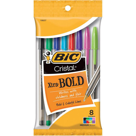 BIC CRISTAL XTRA BOLD PACK OF 8