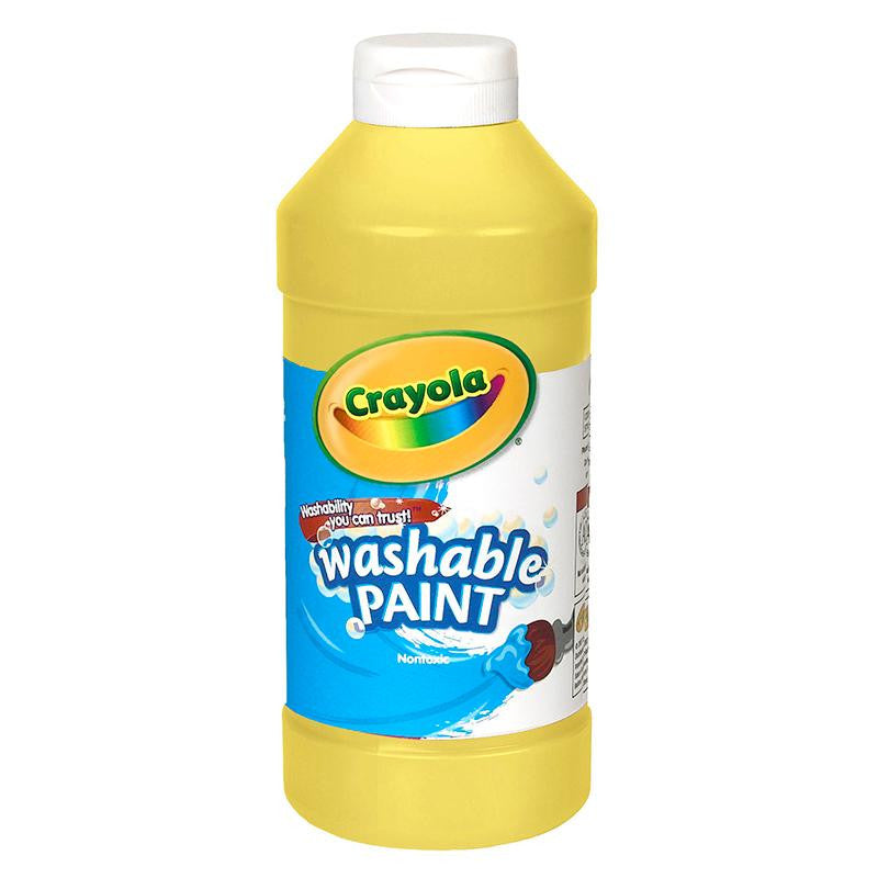 CRAYOLA WASHABLE PAINT 16 OZ YELLOW