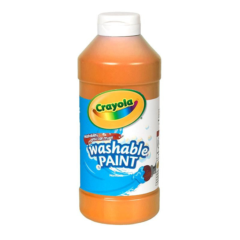 CRAYOLA WASHABLE PAINT 16OZ ORANGE