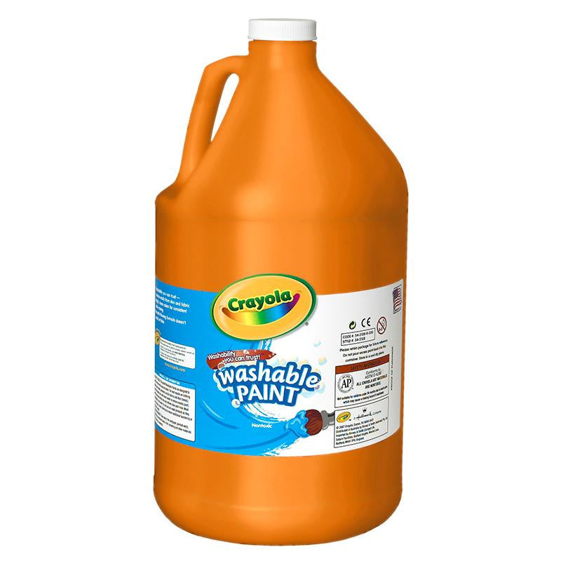 WASHABLE PAINT GALLON ORANGE