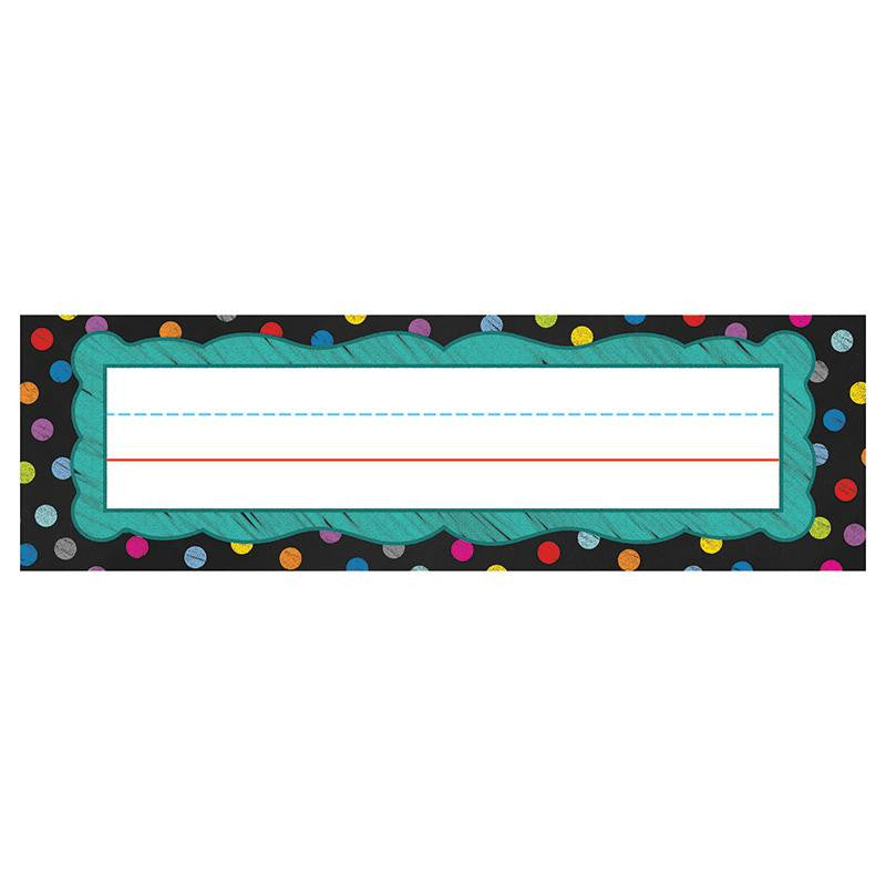 COLORFUL CHALKBOARD NAMEPLATES
