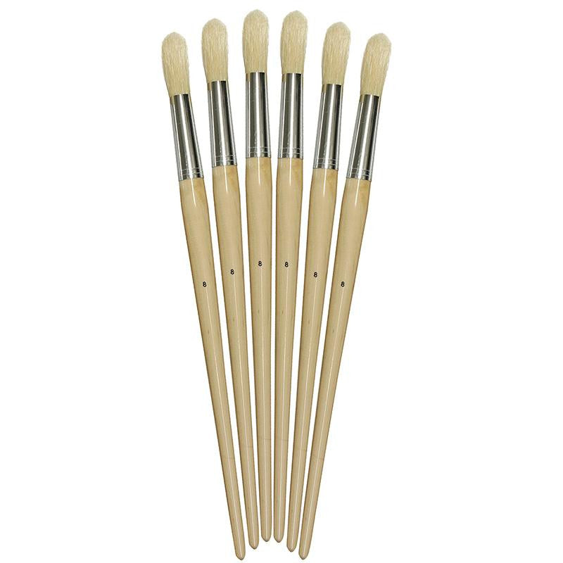 LONG HANDLE ROUND BRUSH SIZE 8 16MM