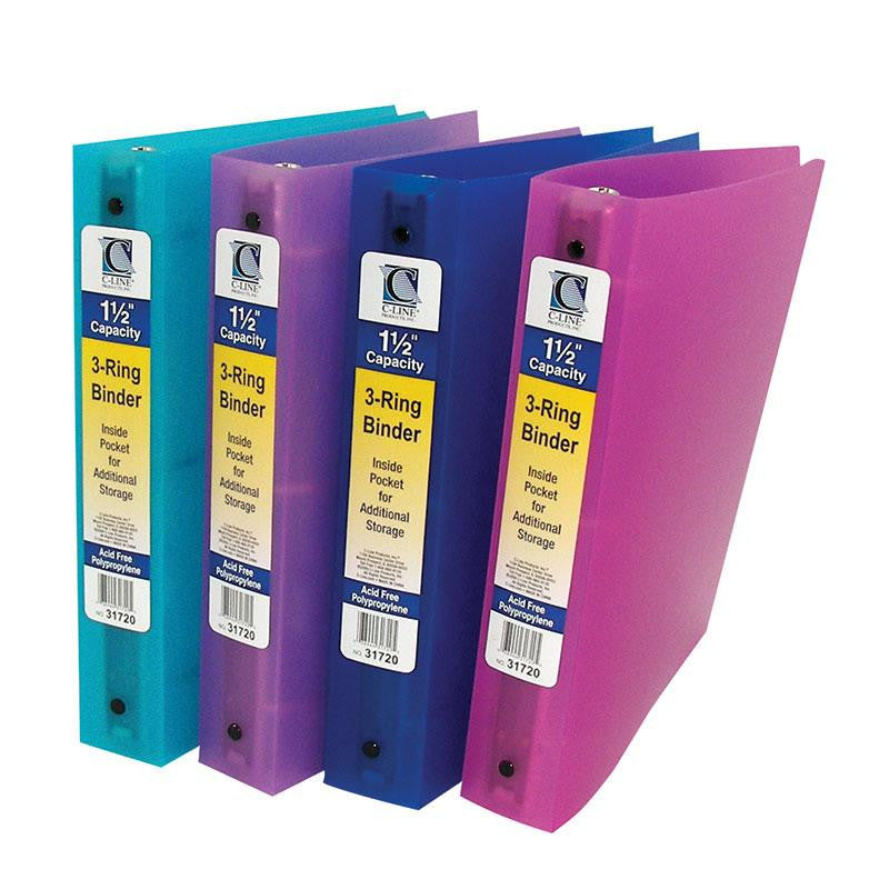 C LINE 3 RING BINDER 1.5IN CAPACITY