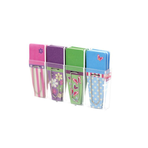 SPRING CLIP FLAGS PINK PURPLE GREEN