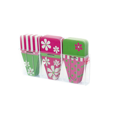 DAISY CLIP TABS PACK OF 24 PINK GRN