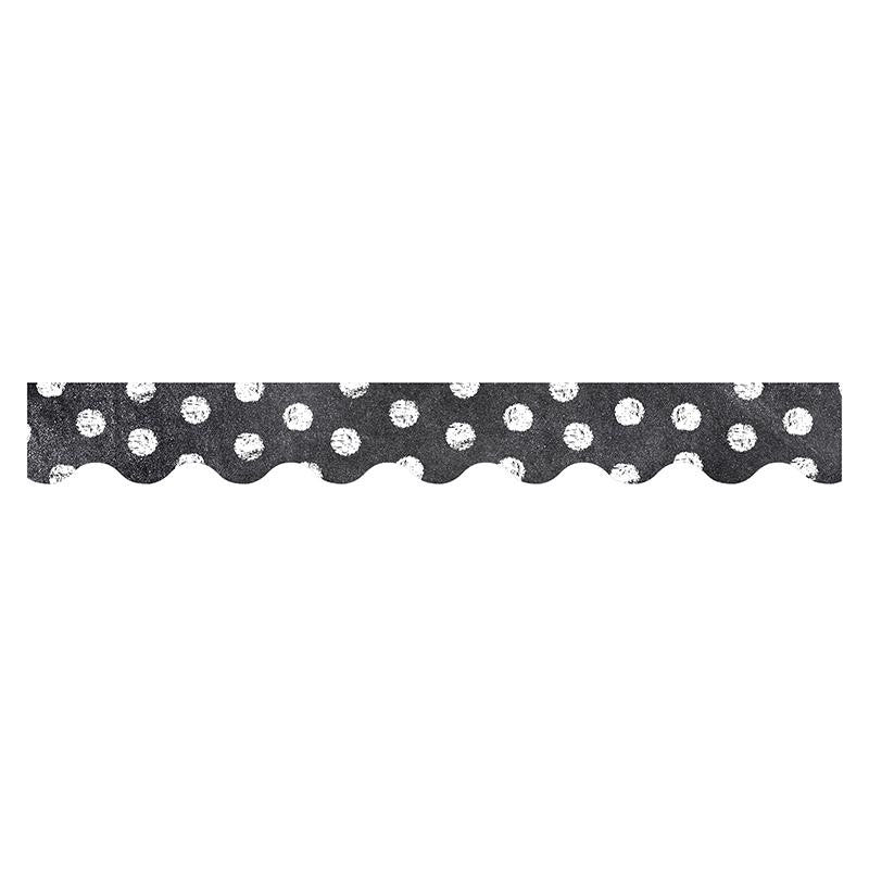 DOTS ON CHALKBOARD WHITE BORDERS