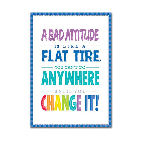 A BAD ATTITUDE IS INSPIRE U POSTER