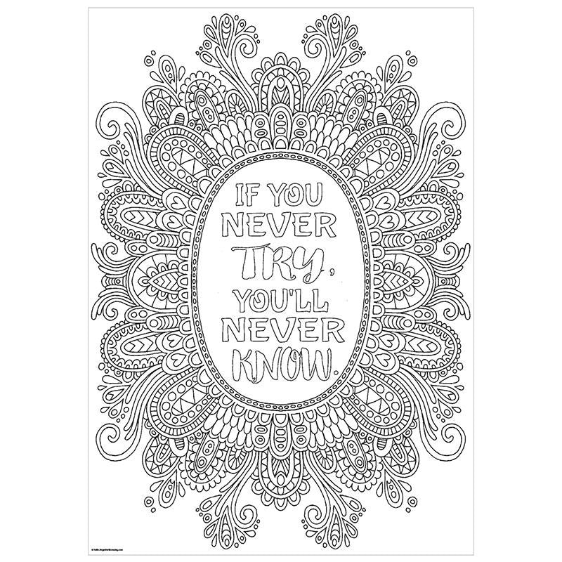 IF YOU NEVER TRY INSPIRE U POSTER