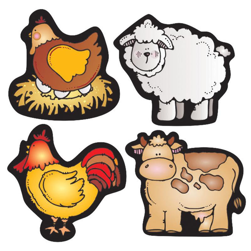FARM FRIENDS SHAPE STICKERS