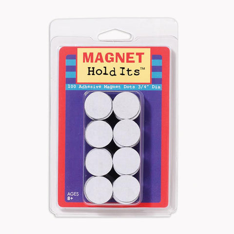100 3-4 DIA MAGNET DOTS WITH