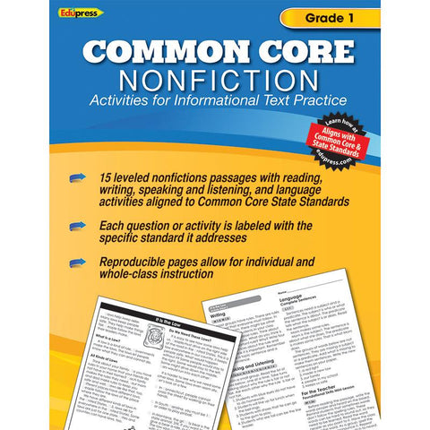 COMMON CORE NONFICTION BOOK GR 1