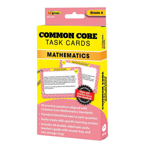 COMMON CORE MATH TASK CARDS GR 6