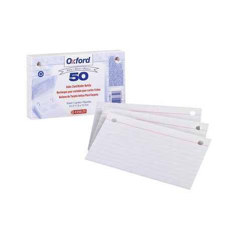 OXFORD INDEX CARD REFILL 50CT
