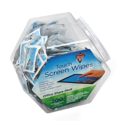 TOUCH SCREEN WIPES TUB OF 200