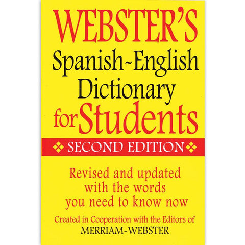 WEBSTERS SPANISH ENGLISH DICTIONARY