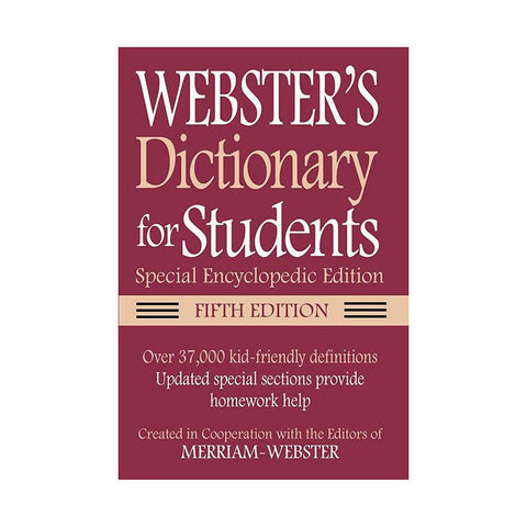 WEBSTER DICTIONARY FOR STUDENTS