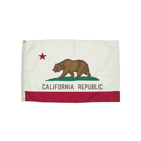 3X5 NYLON CALIFORNIA FLAG HEADING &