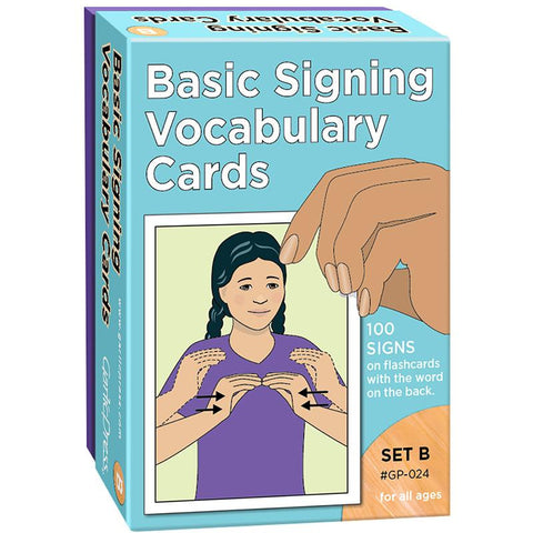 BASIC SIGNING VOCAB CARDS SET B
