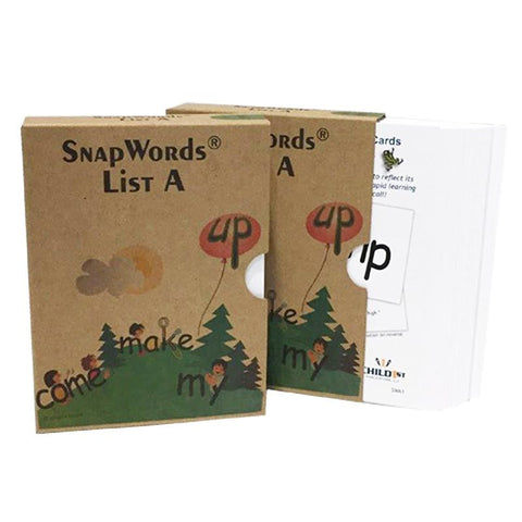 SNAPWORDS TEACHING CARDS LIST A