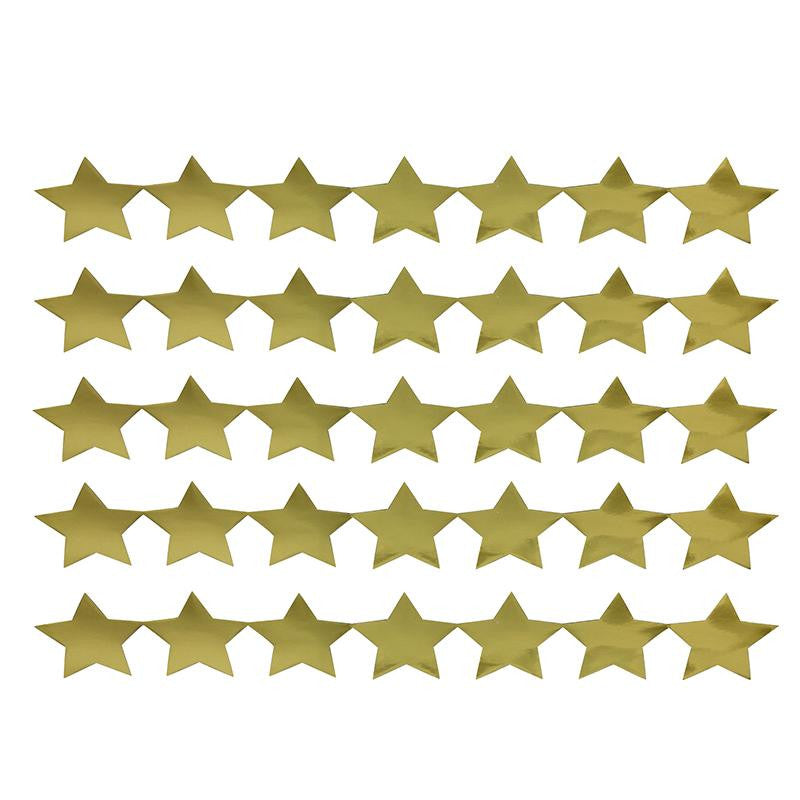 STICKER STRIPS 5 STRIPS GOLD STARS