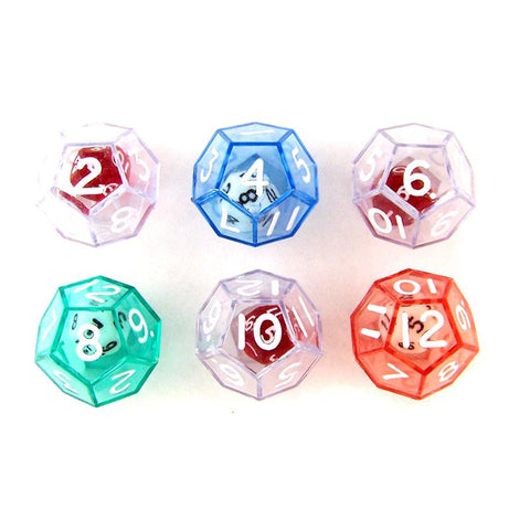 12-SIDED DICE SET OF 6