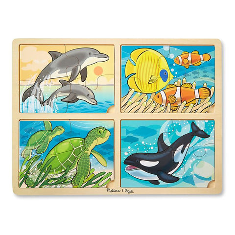 4 IN 1 SEA LIFE JIGSAW PUZZLE