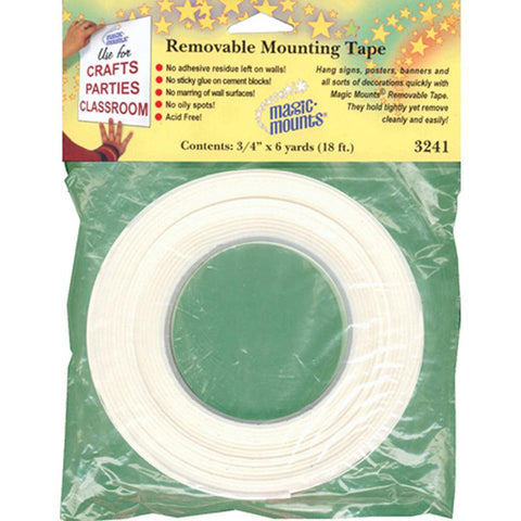 WALL MOUNTING TAPE 3-4 X 6 YARDS