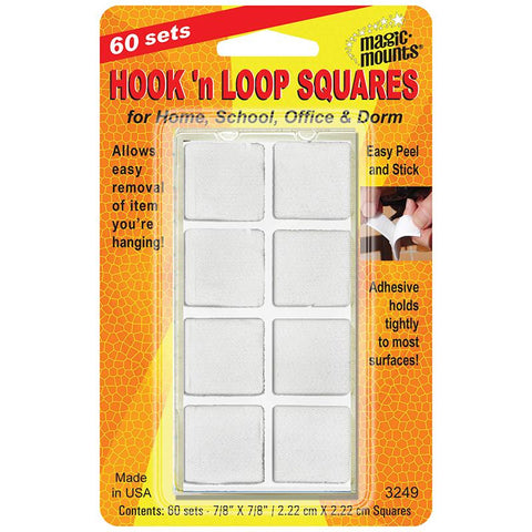 HOOK N LOOP 7-8 SQUARES 60 STS