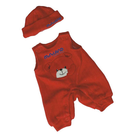 BABY DOLL CLOTHES RED JUMPER WITH