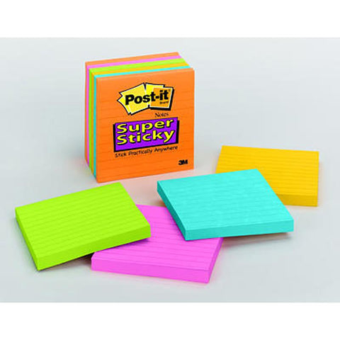 POST-IT NOTES SUPER STICKY 6 PADS