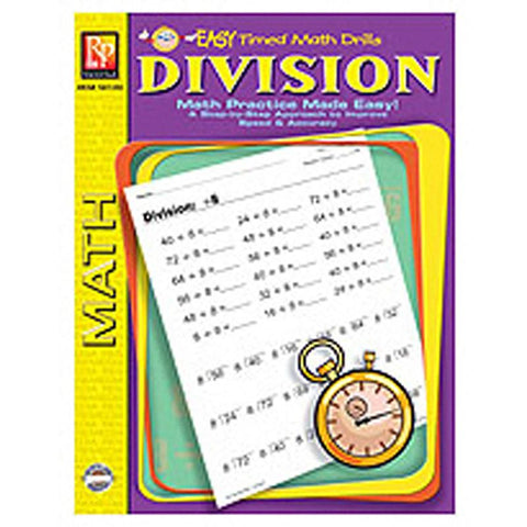 EASY TIMED MATH DRILLS DIVISION