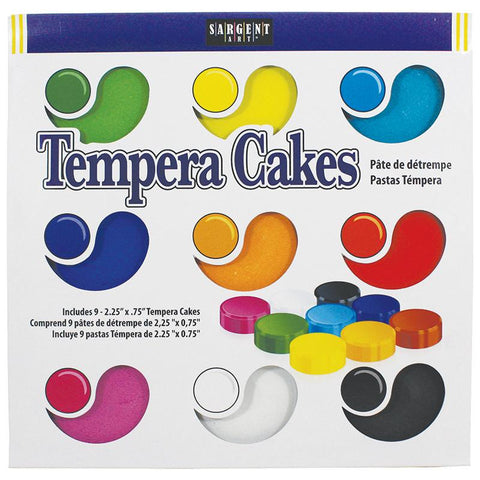 9CT ASST SARGENT ART TEMPERA CAKES