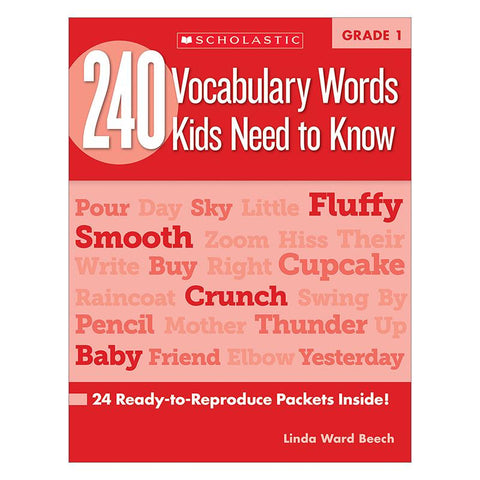 240 VOCABULARY WORDS KIDS NEED TO