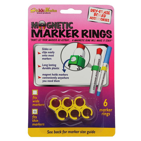 MAGNETIC MARKER RINGS 6PK FITS THIN