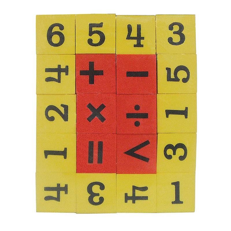 FOAM NUMBERS & OPERATIONS DICE 20PK