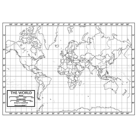 WORLD OUTLINE MAPS PAPER