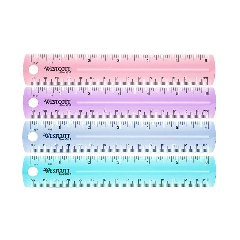 PLASTIC RULER 6 IN