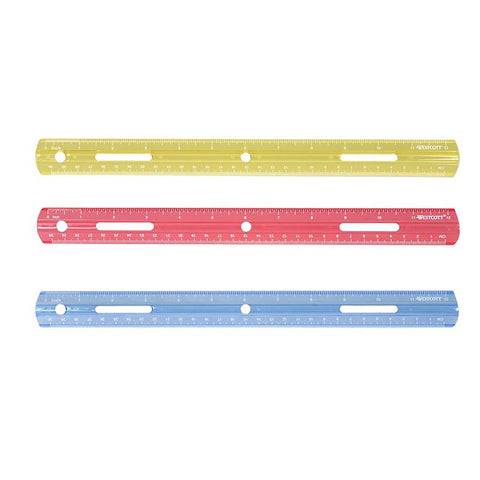 PLASTIC RULER 12IN