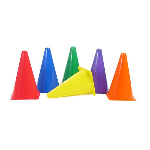 RIGID PLASTIC CONES 9IN SET OF 6