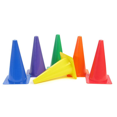 RIGID PLASTIC CONES 12IN SET OF 6