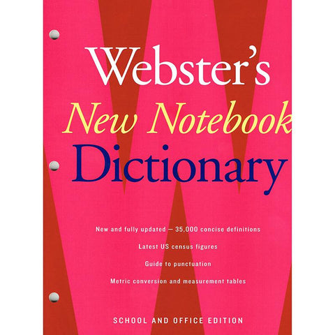 WEBSTERS NEW NOTEBOOK DICTIONARY