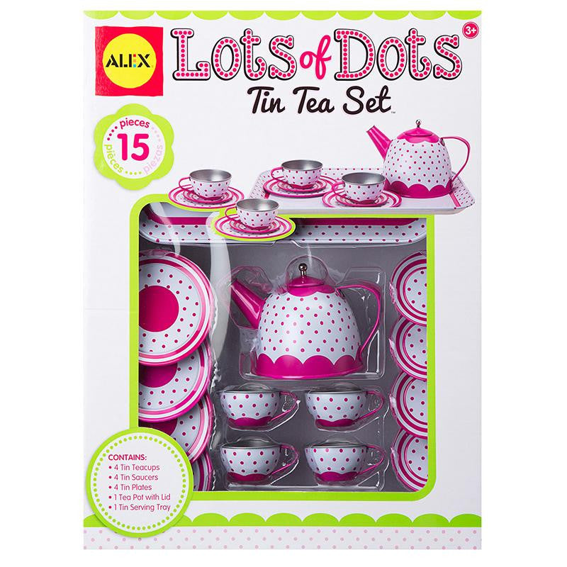 LOTS OF DOTS TIN TEA SET