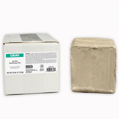 AMACO AIR DRY CLAY GRAY 25 LB