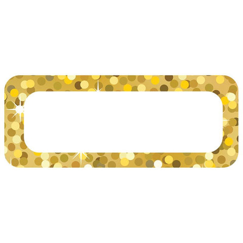 DIE CUT MAGNETS GOLD SPARKLE NAME