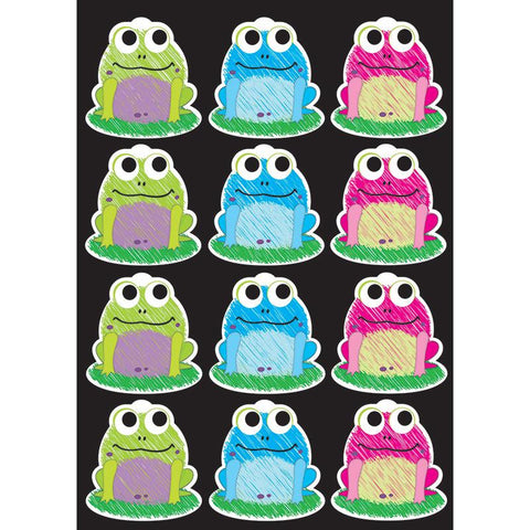 DIE-CUT MAGNET SCRIBBLE FROGS