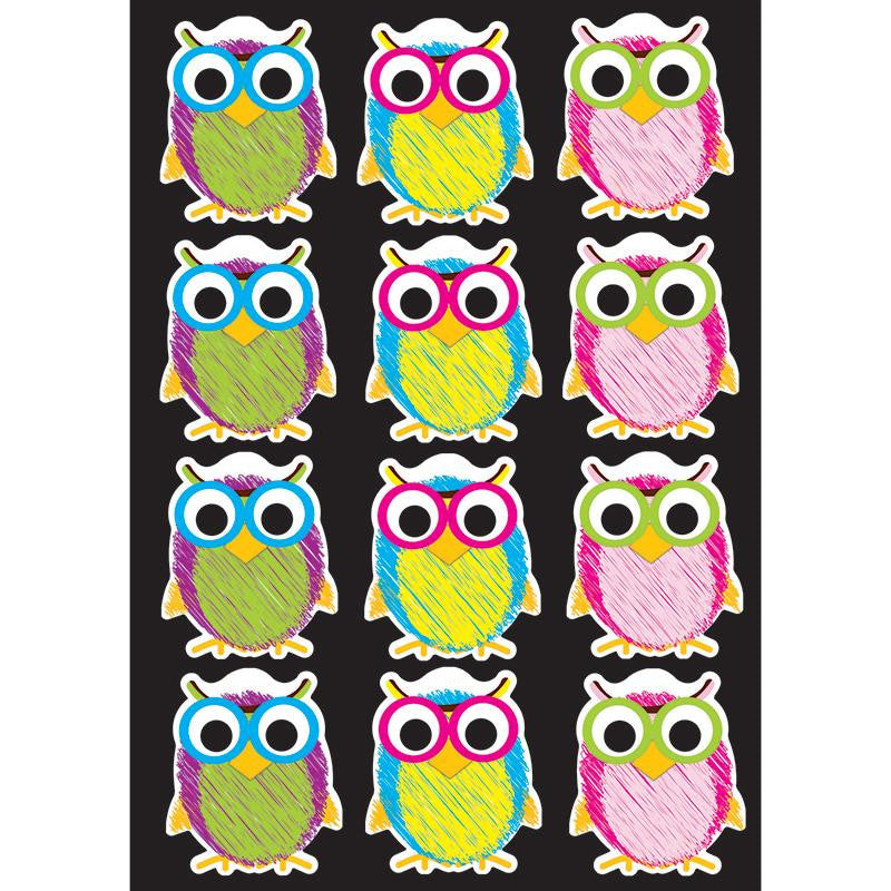 DIE-CUT MAGNET SCRIBBLE OWLS