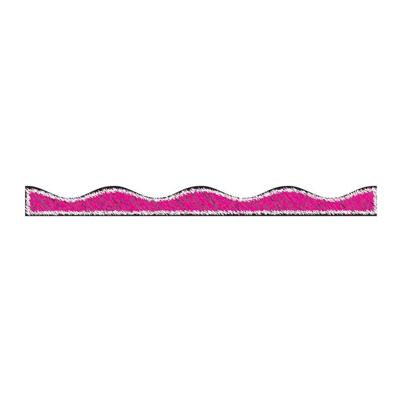 MAGENTA SCRIBBLE CHALK BORDER