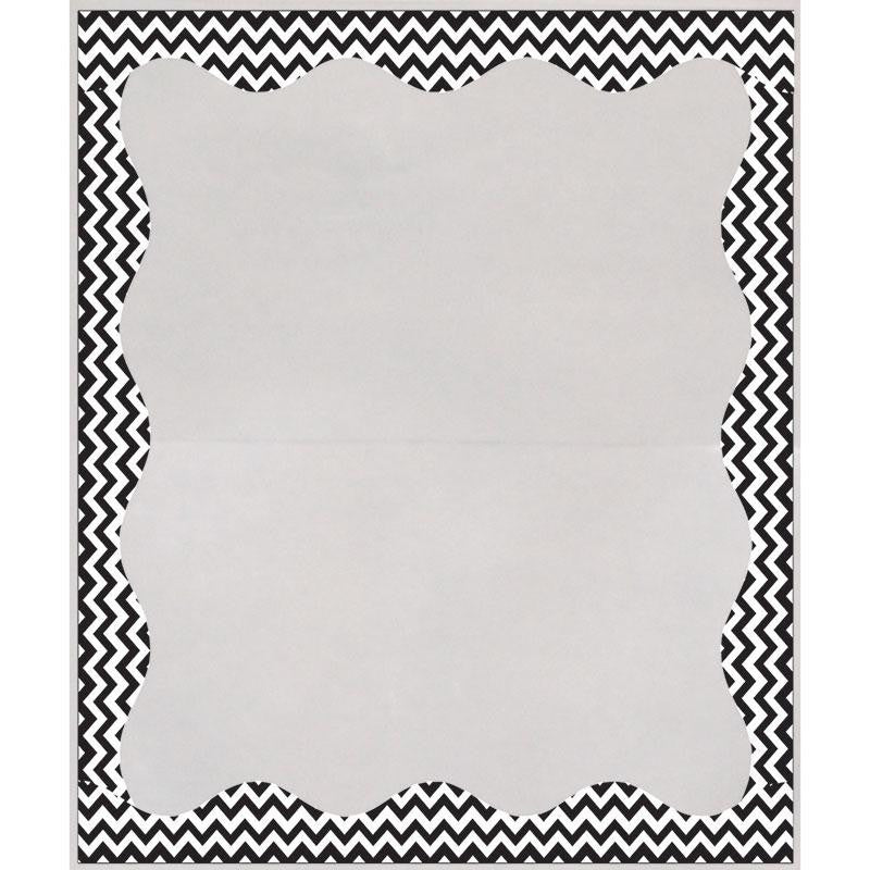 BLK CHEVRON BORDER 3 1-2 X 5 CLEAR